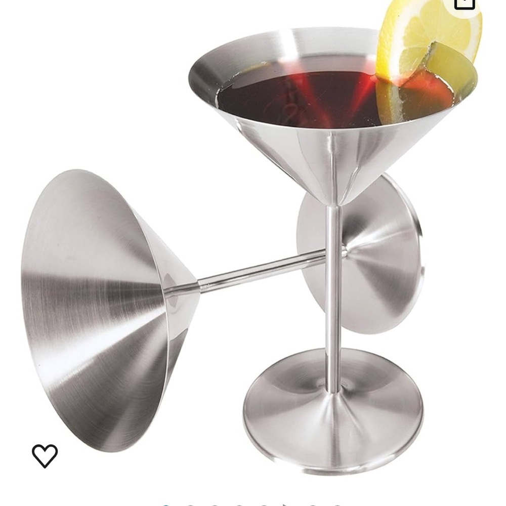 🌟OGGI Stainless Steel Martini Glasses